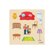 AHŞAP PUZZLE EVİMİZ  (30x30)