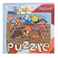 Ahşap Mevsimler Puzzle (Sonbahar)