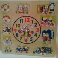 Ahşap Bultaklı Saat Puzzle