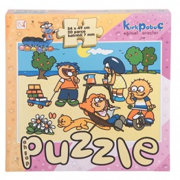 Ahşap Mevsimler Puzzle (Yaz)