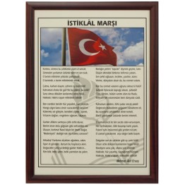 İstiklal Marşı-Ahşap