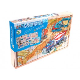 İŞ MAKİNALARI TEMA PUZZLE 4 LÜ (WEP083D)